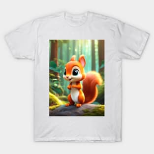 Cartoon Squirrel T-Shirt